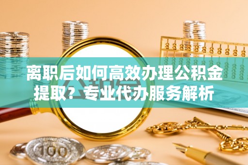 四湖离职后如何高效办理公积金提取？专业代办服务解析