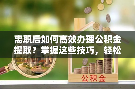 四湖离职后如何高效办理公积金提取？掌握这些技巧，轻松搞定！