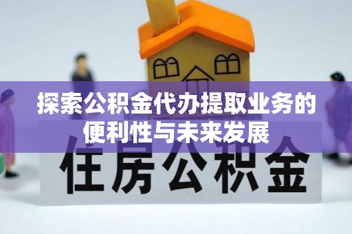 四湖探索公积金代办提取业务的便利性与未来发展