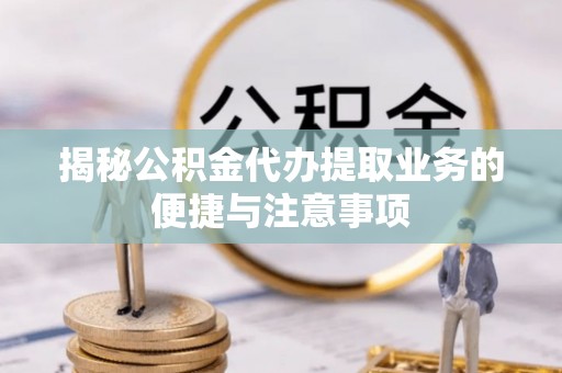 四湖揭秘公积金代办提取业务的便捷与注意事项