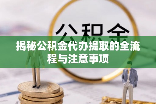 四湖揭秘公积金代办提取的全流程与注意事项
