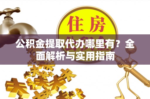 四湖公积金提取代办哪里有？全面解析与实用指南