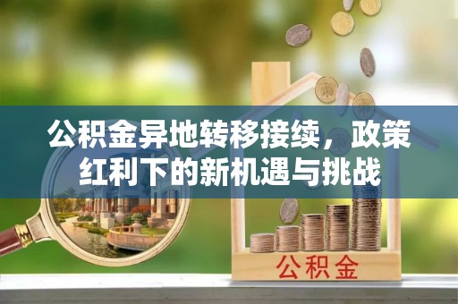 四湖公积金异地转移接续，政策红利下的新机遇与挑战