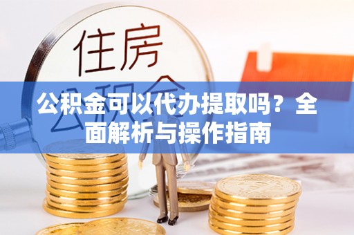 四湖公积金可以代办提取吗？全面解析与操作指南
