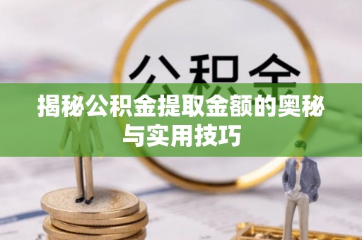四湖揭秘公积金提取金额的奥秘与实用技巧