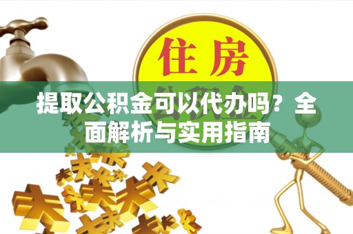 四湖提取公积金可以代办吗？全面解析与实用指南
