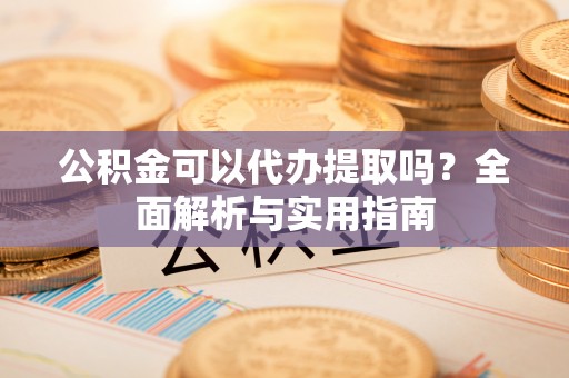 四湖公积金可以代办提取吗？全面解析与实用指南