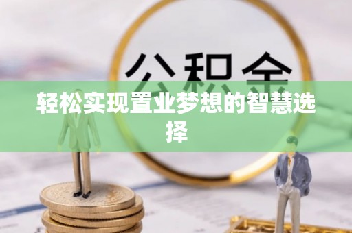 四湖轻松实现置业梦想的智慧选择