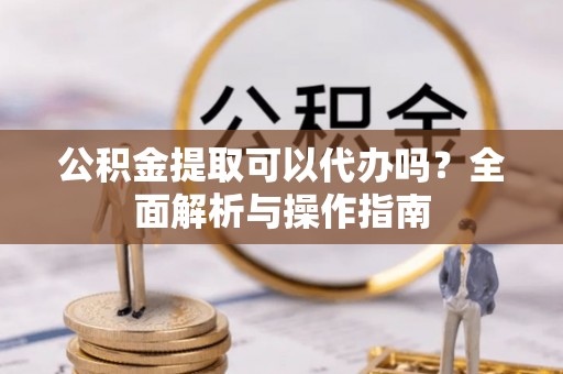 四湖公积金提取可以代办吗？全面解析与操作指南