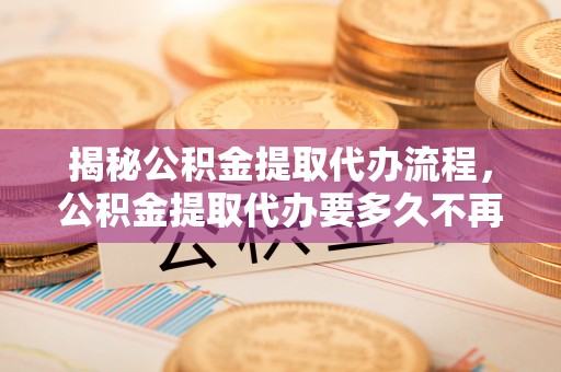 四湖揭秘公积金提取代办流程，公积金提取代办要多久不再是谜题