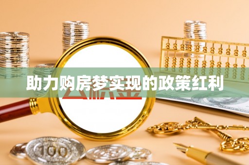 四湖助力购房梦实现的政策红利