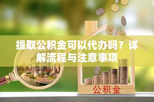 四湖提取公积金可以代办吗？详解流程与注意事项
