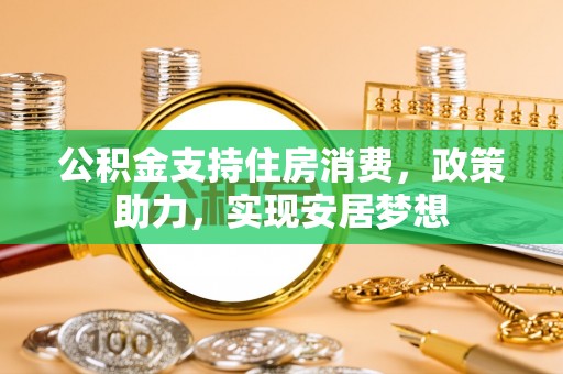 四湖公积金支持住房消费，政策助力，实现安居梦想