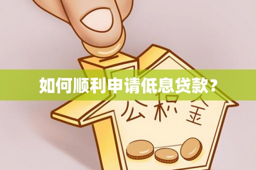 四湖如何顺利申请低息贷款？