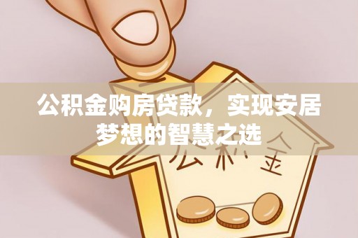 四湖公积金购房贷款，实现安居梦想的智慧之选