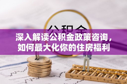 四湖深入解读公积金政策咨询，如何最大化你的住房福利