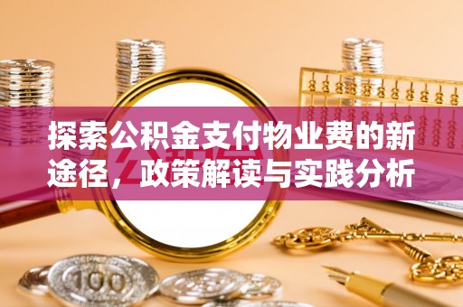 四湖探索公积金支付物业费的新途径，政策解读与实践分析
