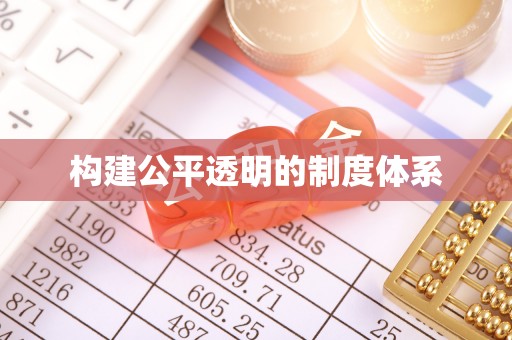 四湖构建公平透明的制度体系