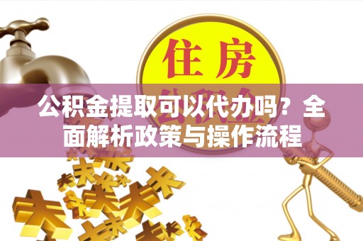 四湖公积金提取可以代办吗？全面解析政策与操作流程
