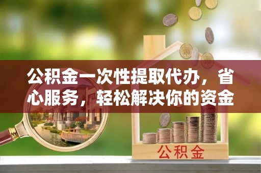 四湖公积金一次性提取代办，省心服务，轻松解决你的资金需求