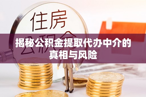 四湖揭秘公积金提取代办中介的真相与风险