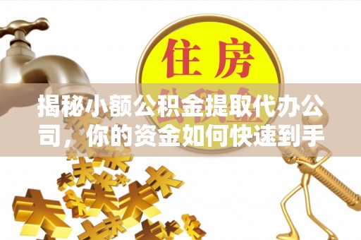 四湖揭秘小额公积金提取代办公司，你的资金如何快速到手？
