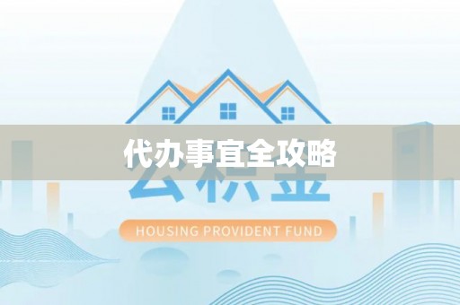 四湖代办事宜全攻略