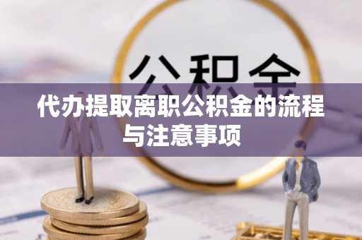 四湖代办提取离职公积金的流程与注意事项