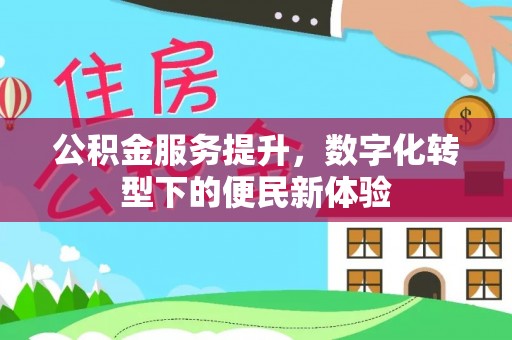 四湖公积金服务提升，数字化转型下的便民新体验