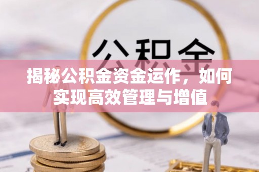 四湖揭秘公积金资金运作，如何实现高效管理与增值