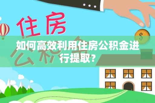 四湖如何高效利用住房公积金进行提取？