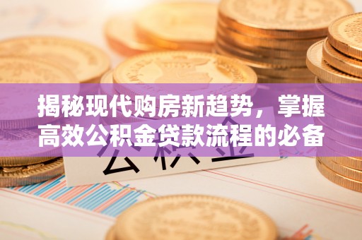 四湖揭秘现代购房新趋势，掌握高效公积金贷款流程的必备指南