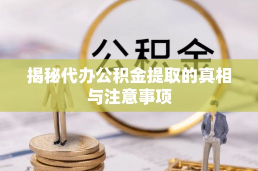 四湖揭秘代办公积金提取的真相与注意事项