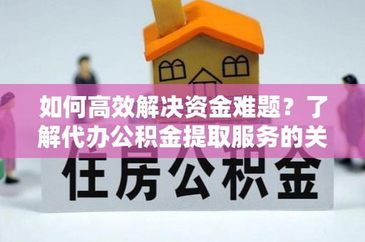 四湖如何高效解决资金难题？了解代办公积金提取服务的关键步骤与优势