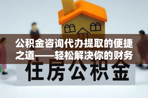 四湖公积金咨询代办提取的便捷之道——轻松解决你的财务难题